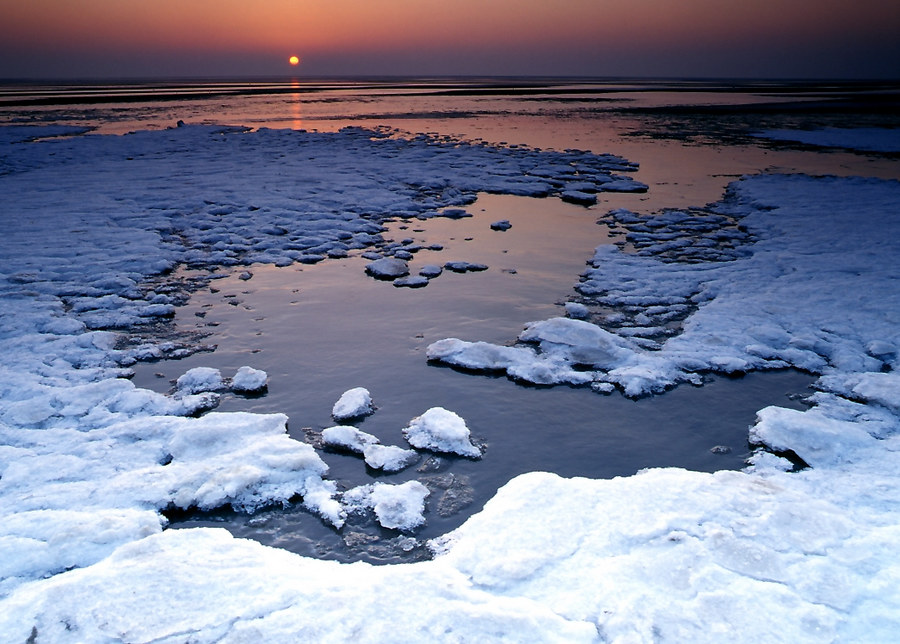Eisiges Wattenmeer