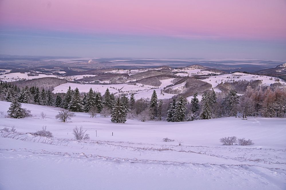 eisigkalter Sonnenaufgang 