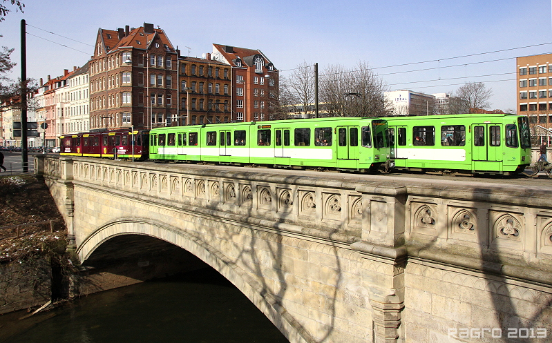 Eiskalte Begegnung an der Leine