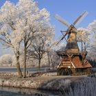 "Eiskalte Hüvener Mühle im Emsland"