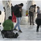 eiskalter Auflauf am Quai von Versoix...