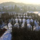 Eiskalter Spätnachmittag in Herrnhut (Oberlausitz)