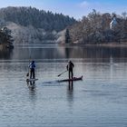 eiskalter Wassersport