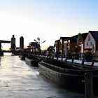 Eiskalter Winternachmittag am Husumer Binnenhafen