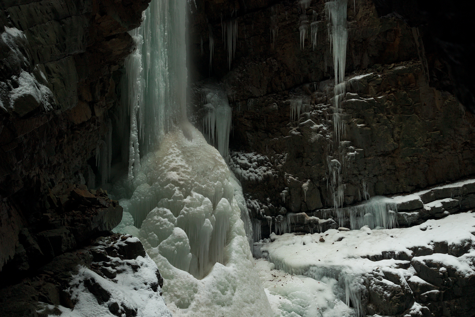 Eiskamin in der Breitachklamm