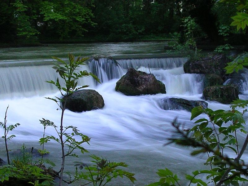 Eiskanal im Englischen Garten München