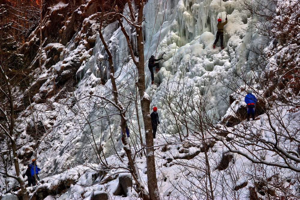 Eisklettern im Harz