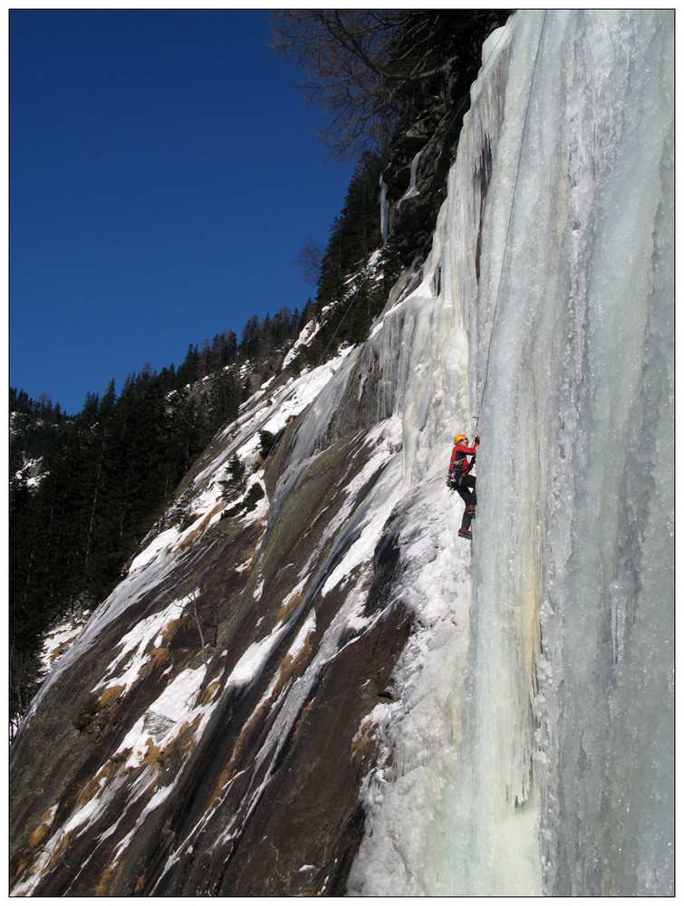 Eisklettern im Maltatal