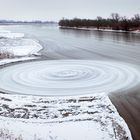 Eiskreisel auf der Oder