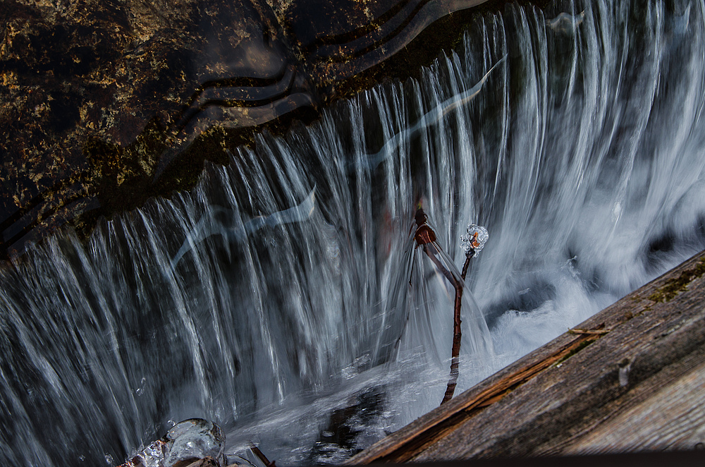 Eiskristall im Wasser