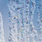 Eiskristalle am Fenster