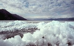 Eiskristalle am Kluane Lake