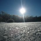 Eiskristalle auf dem Möhnesee