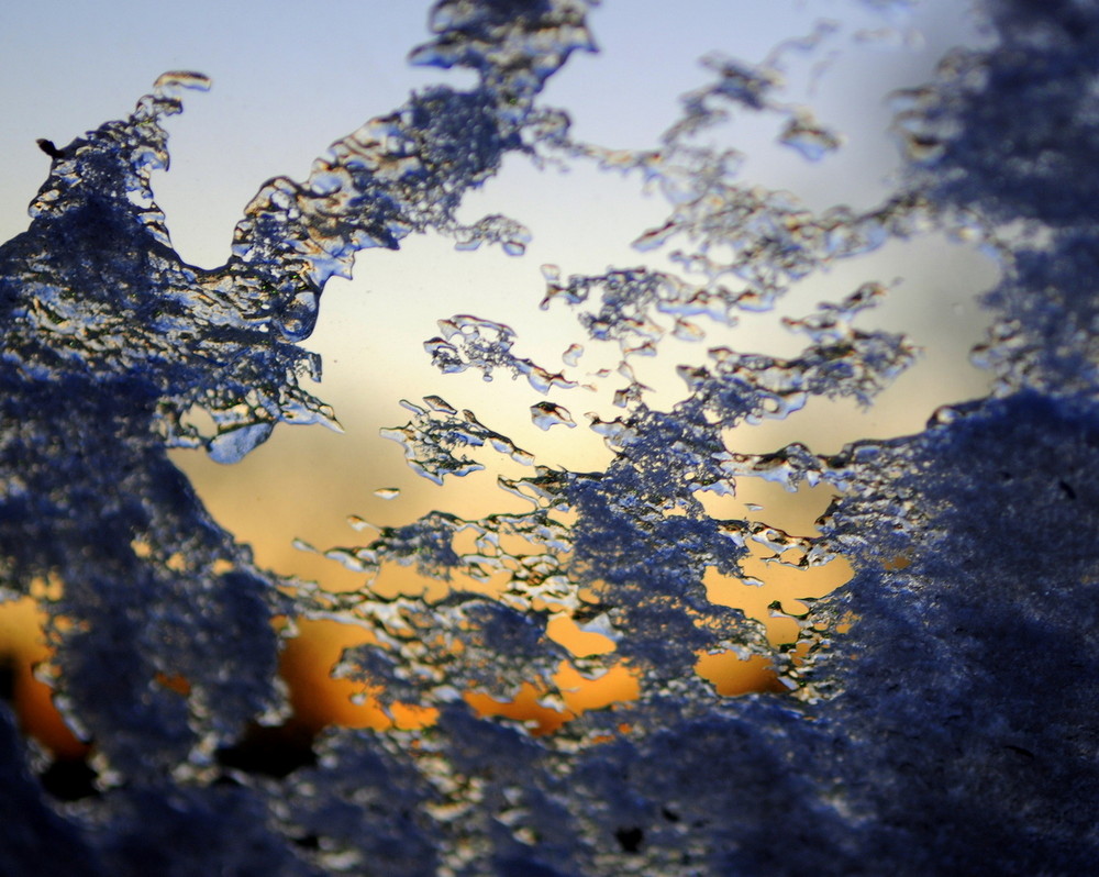 Eiskristalle auf Velux