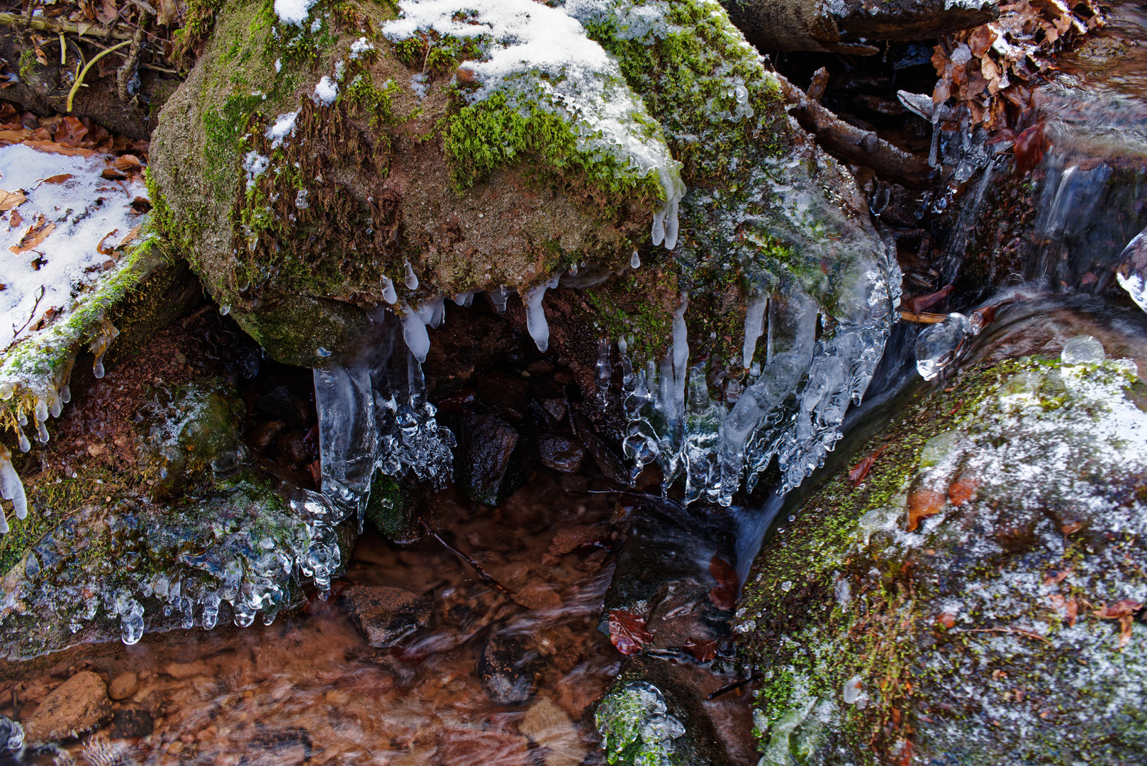 Eiskunst am Waldbach