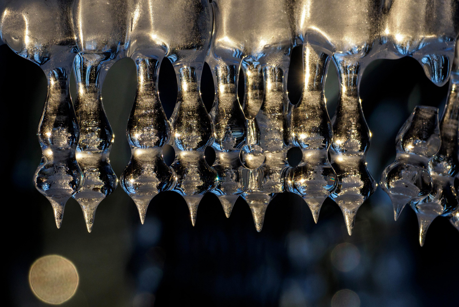 Eiskunst im Abendlicht