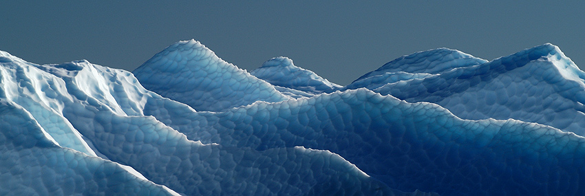 Eislandschaft auf einem Eisberg