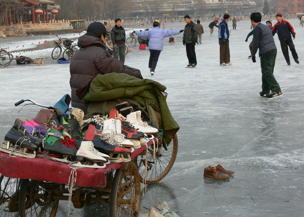 Eislauf-Saison in China - die Schuhgröße bitte?