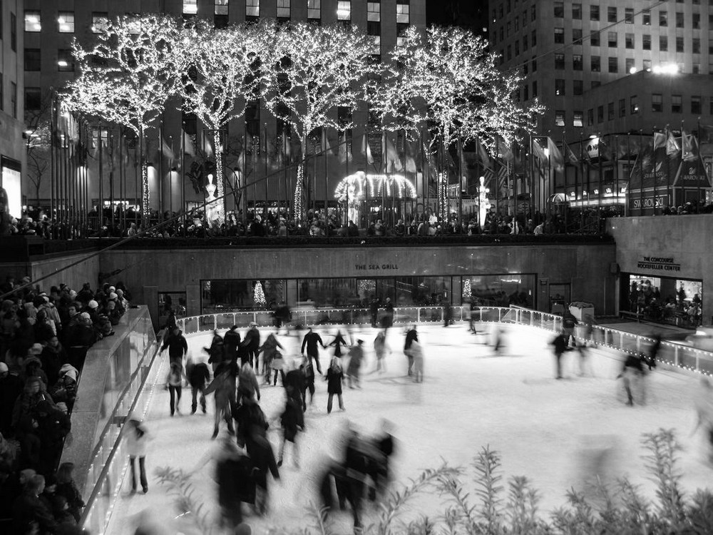 Eislaufen am Rockefeller Center