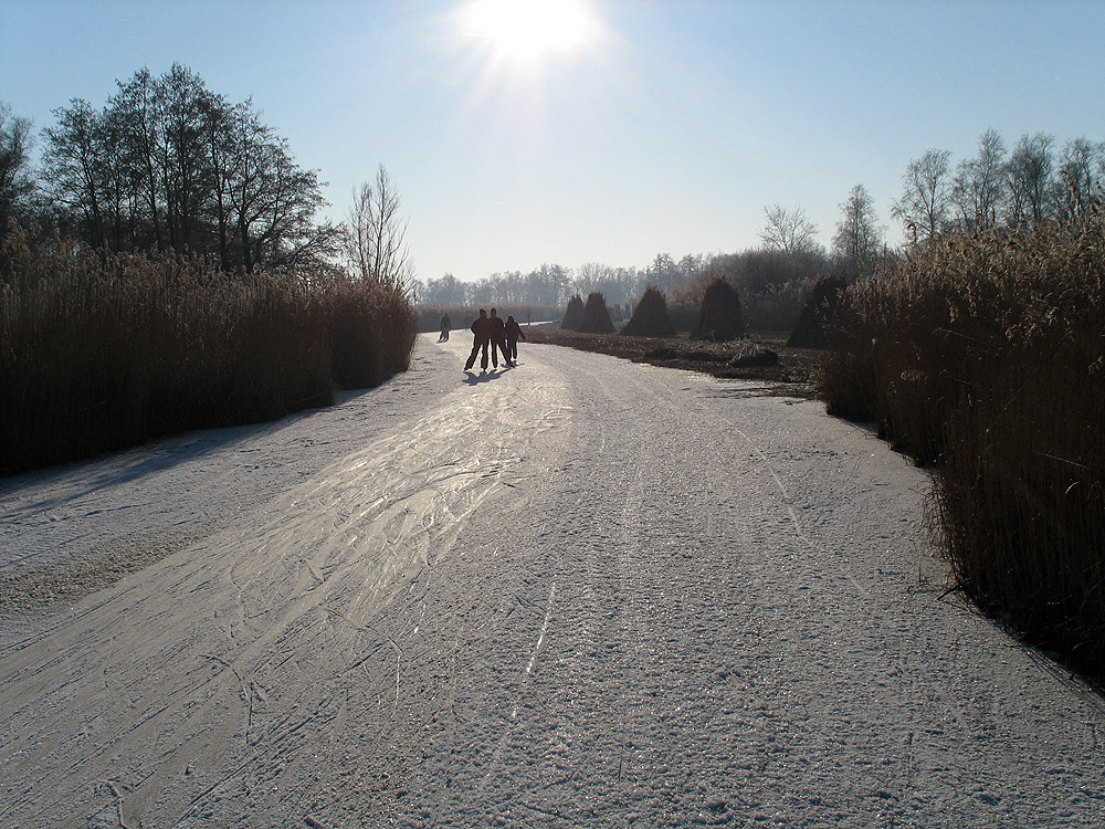 Eislaufen bei Dwarsgracht, NL