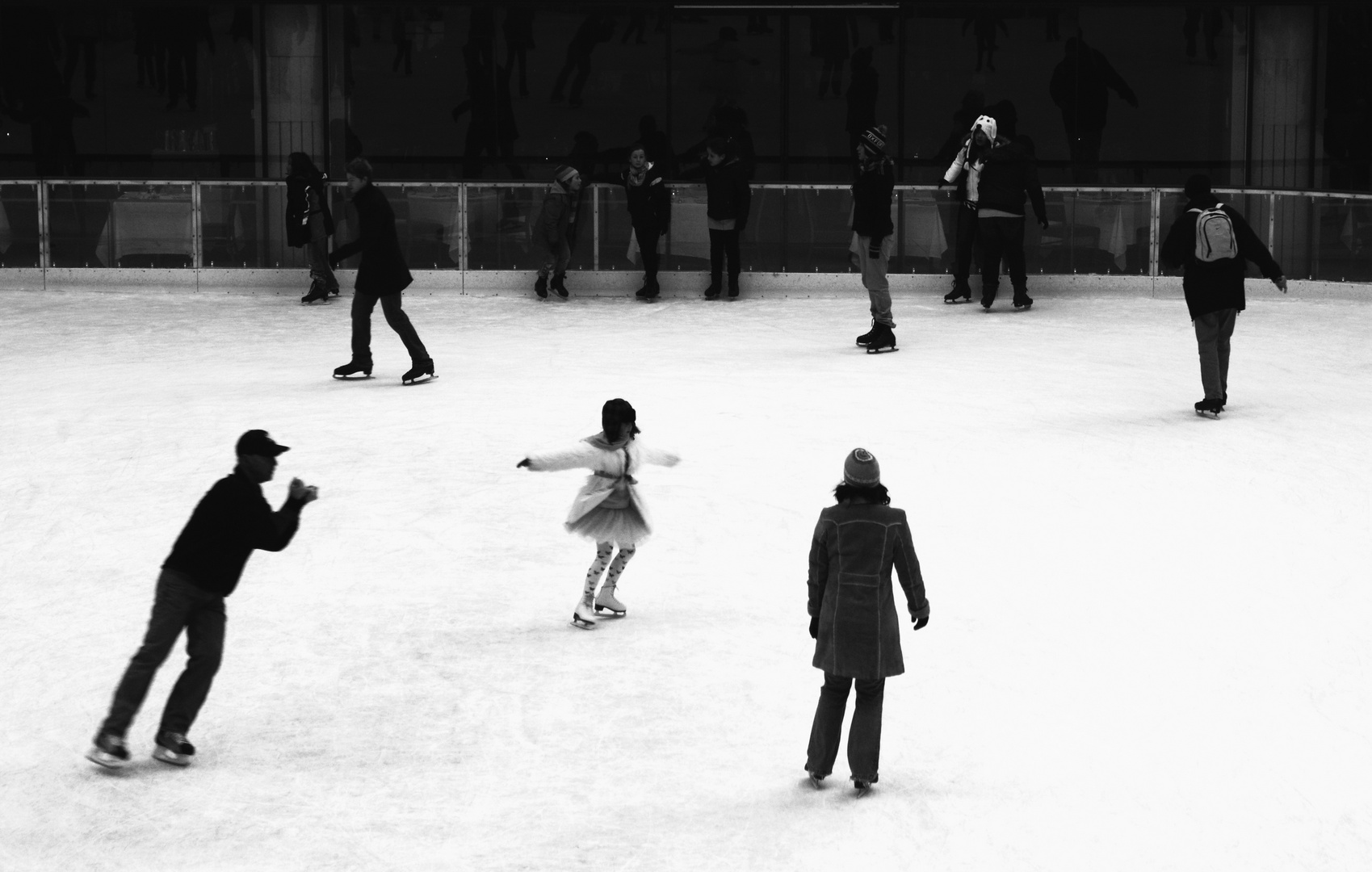 Eislaufen beim Rockefeller Center