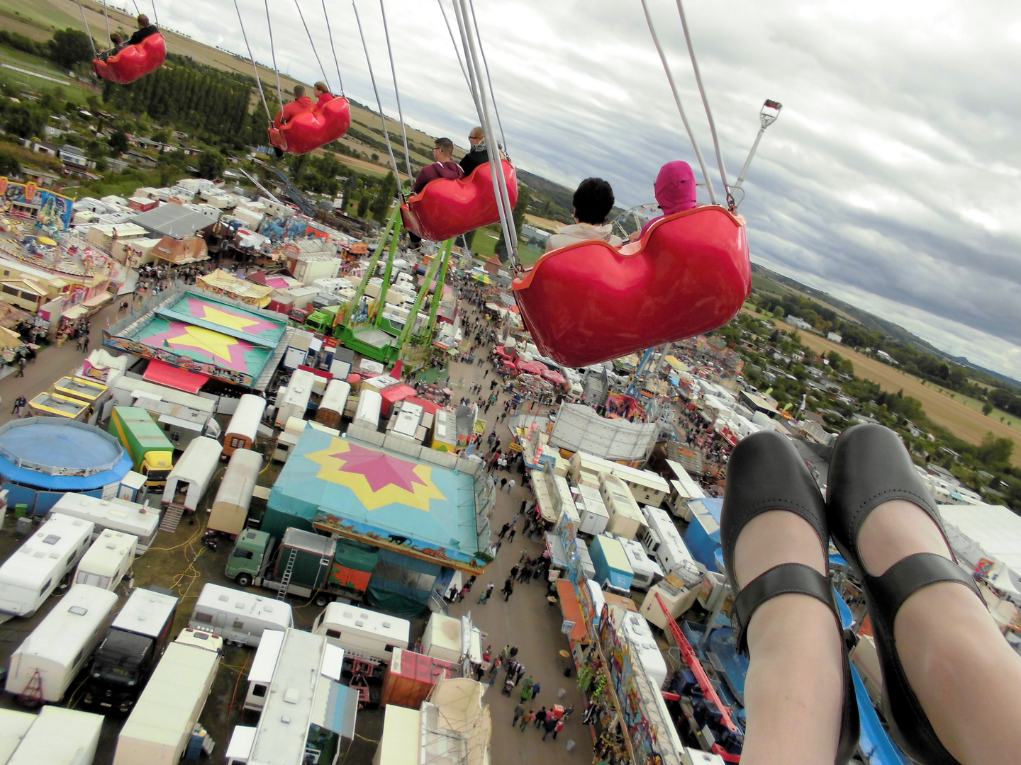 Eisleber Wiesenfest - hurra, ich fliege