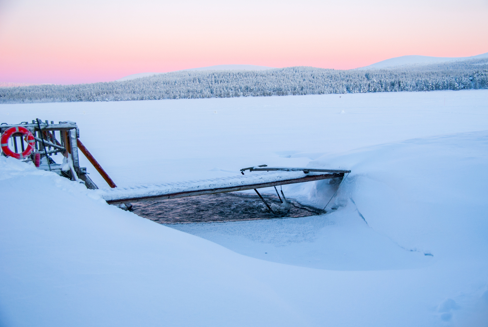 Eisloch der Eisloch Sauna