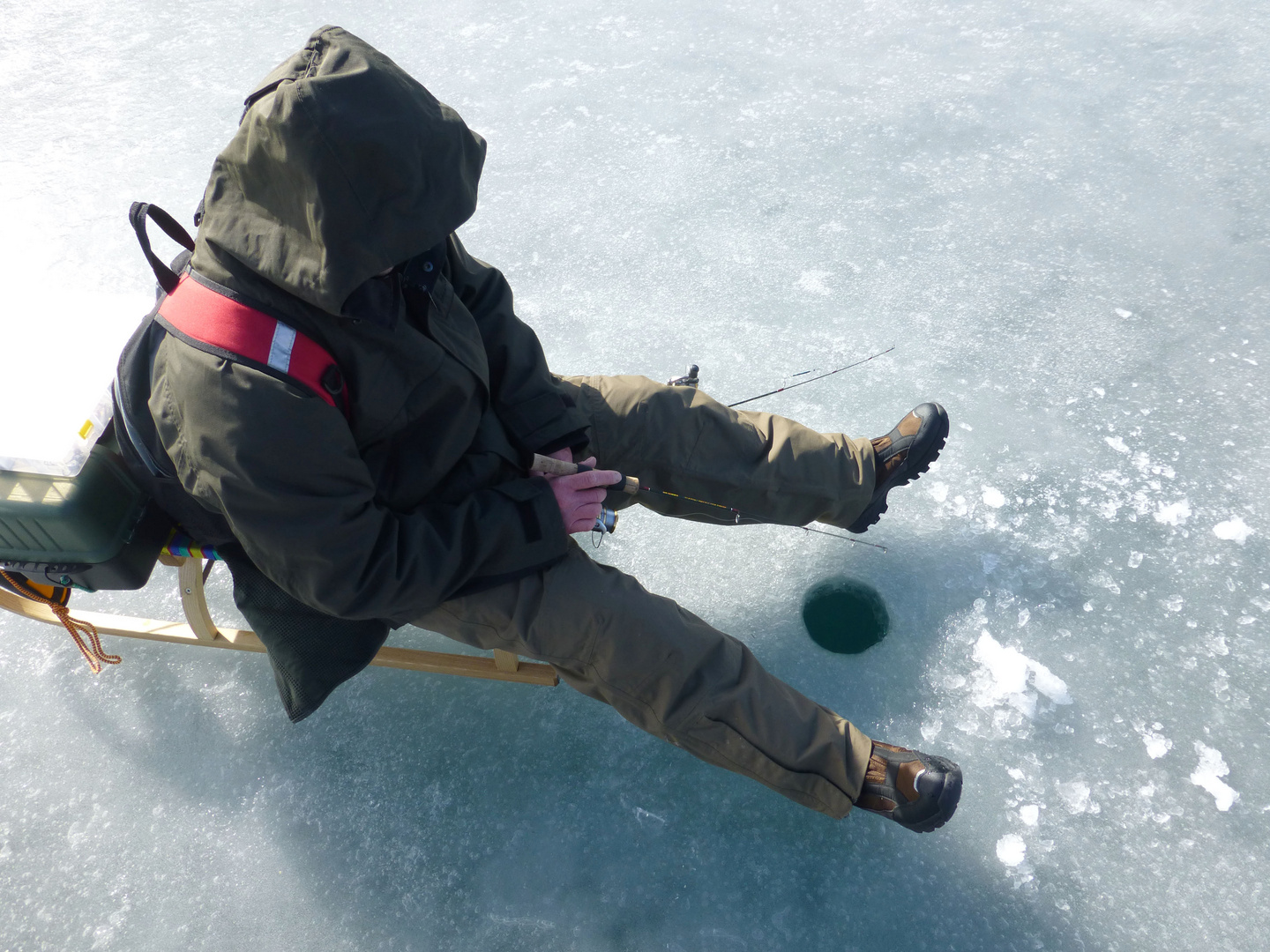 Eislochfischen am Weissensee