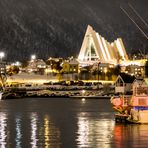  Eismeerkathedrale in Tromsø by Night