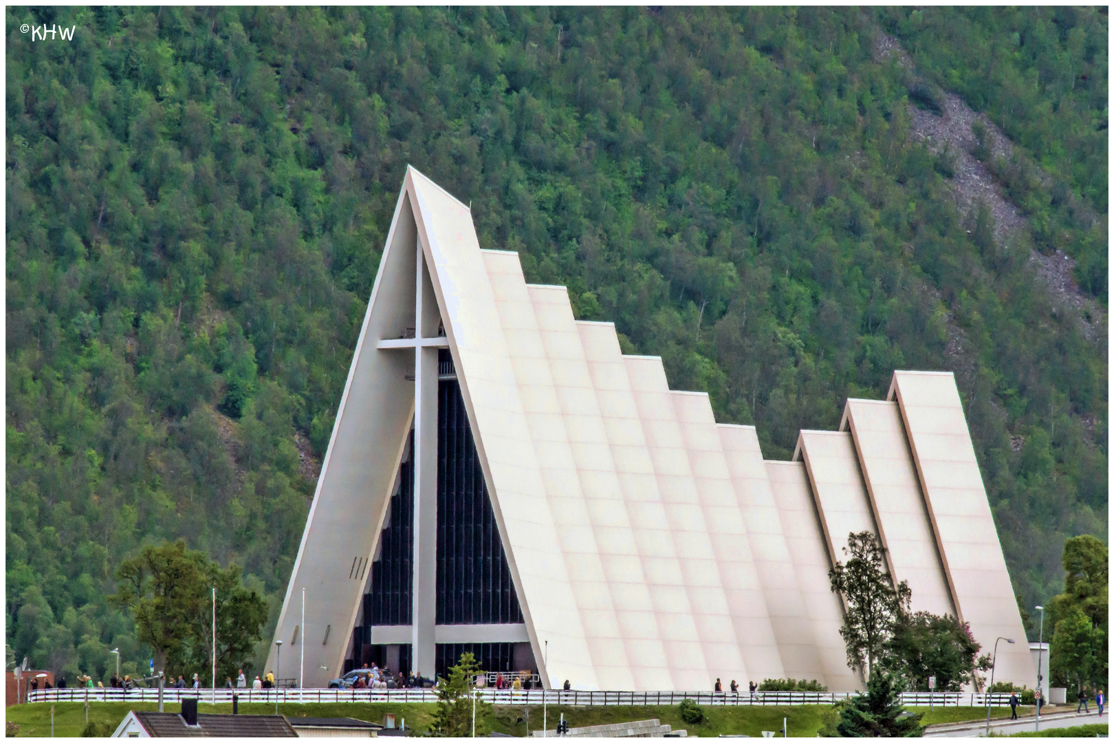 Eismeerkathedrale oder Tromsdalen kirke in Tromsø