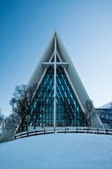 Eismeerkathedrale von Tromsö im Winter