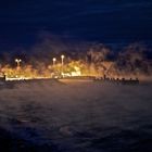 Eisnebel, -25°, Polarnacht, Longyearbyen, Spitzbergen