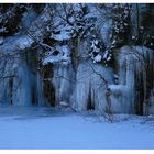 Eisorgelzapfen am Gefreeser Steinbruch