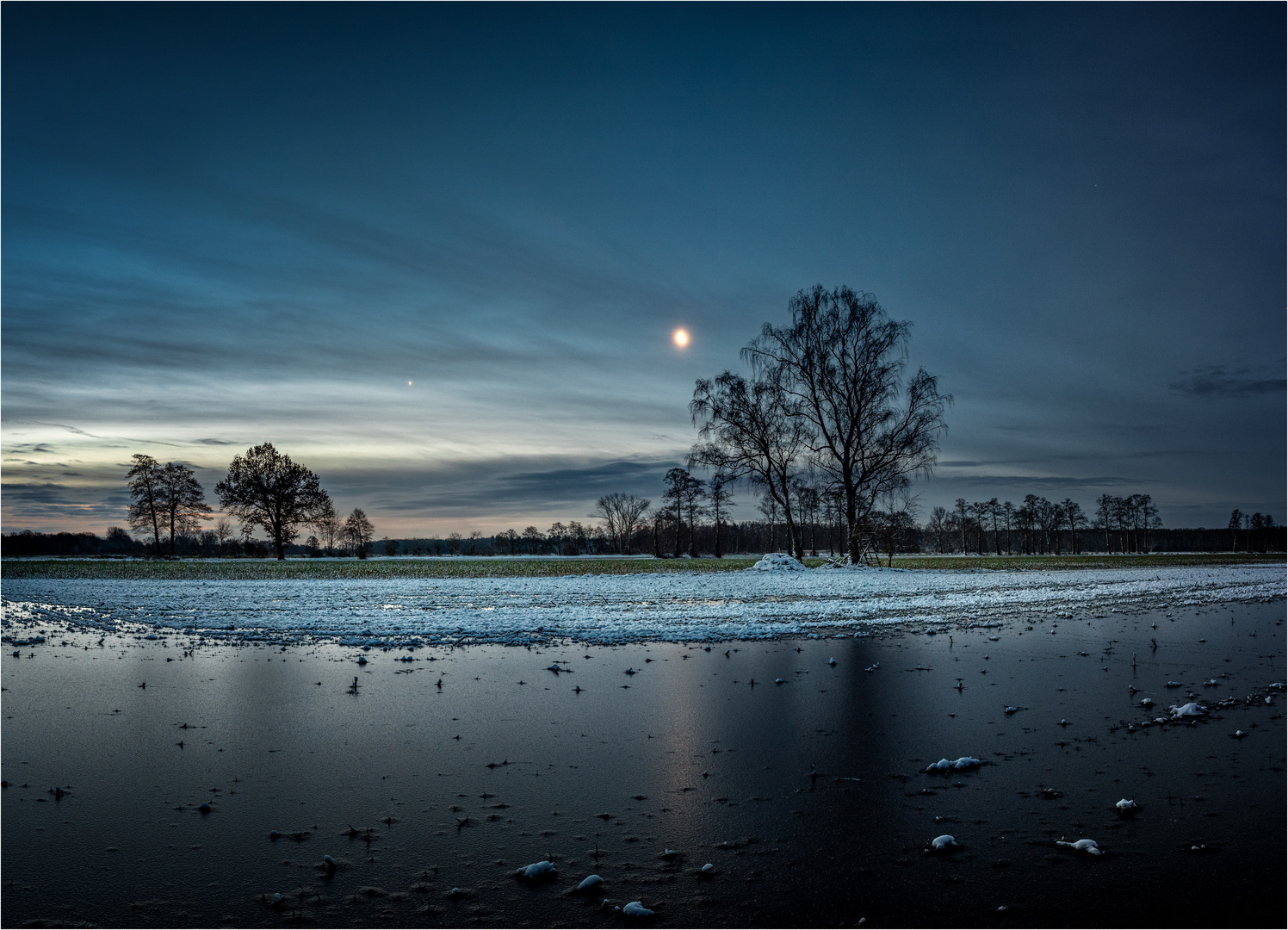 *  Eispfützen Landschaft *