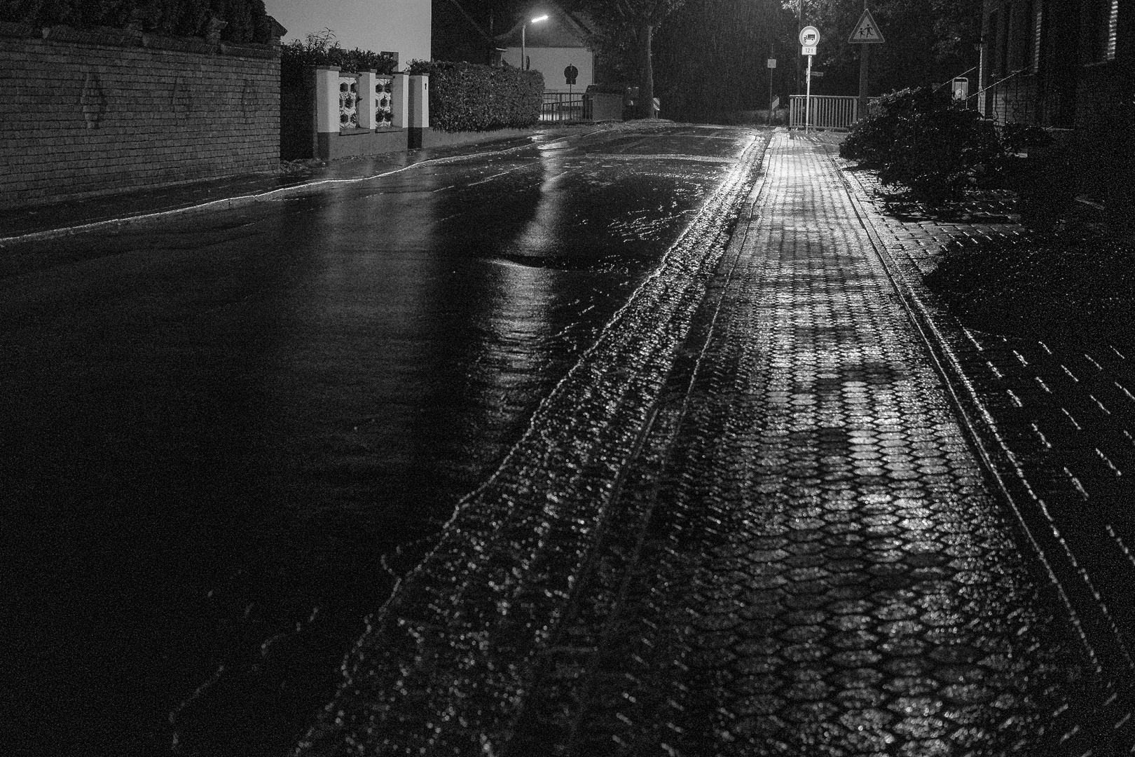 Eisregen in der Nacht