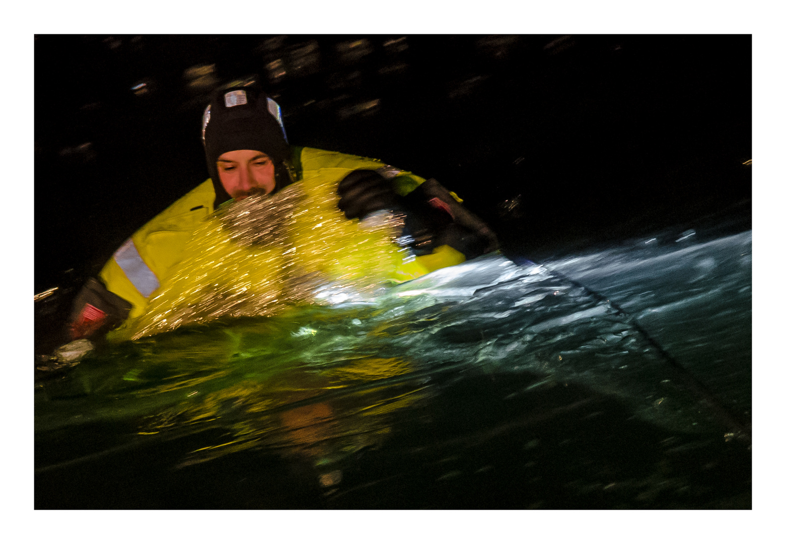 Eisrettungsübung bei Nacht 2