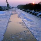 Eisrinne im Hamm-Datteln-Kanal