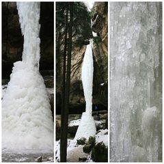 Eissäule in der Gautschgrotte am 17.02.2012 -meine allererste Kollage!!!