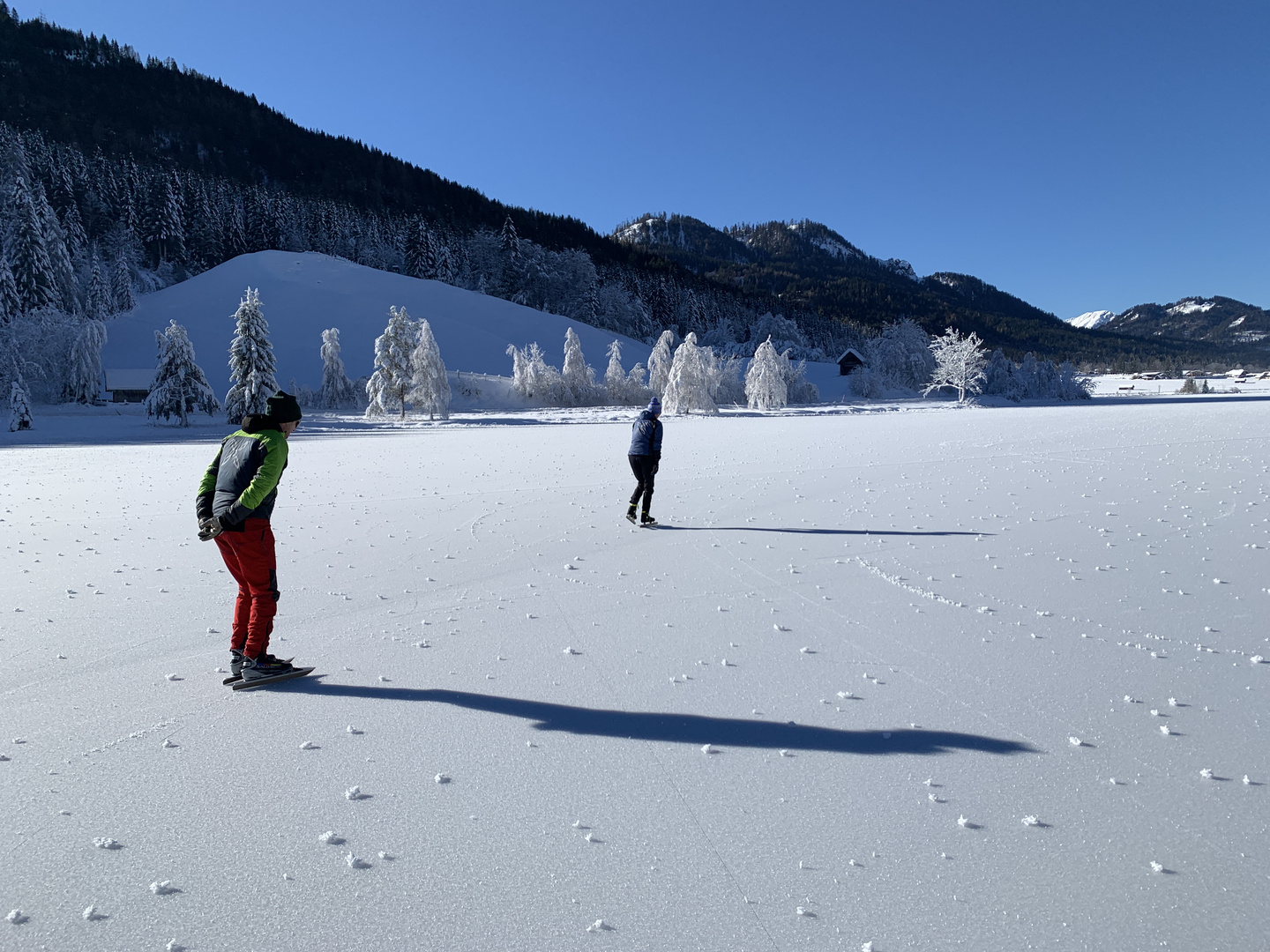 Eisschnelllauf am Weissensee