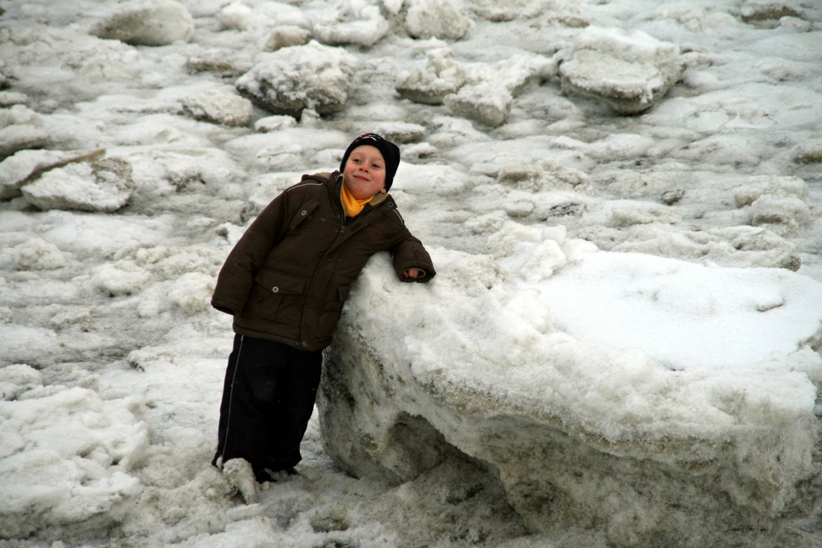 Eisschollen am Jadebusen