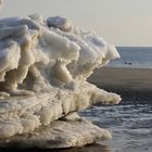 Eisschollen am Nordseestrand