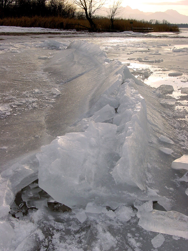 Eisschollen am Simssee