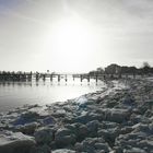 Eisschollen am Strand von Wyk auf Föhr