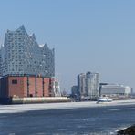 Eisschollen auf der Hamburger Elbe (6.3.2018)