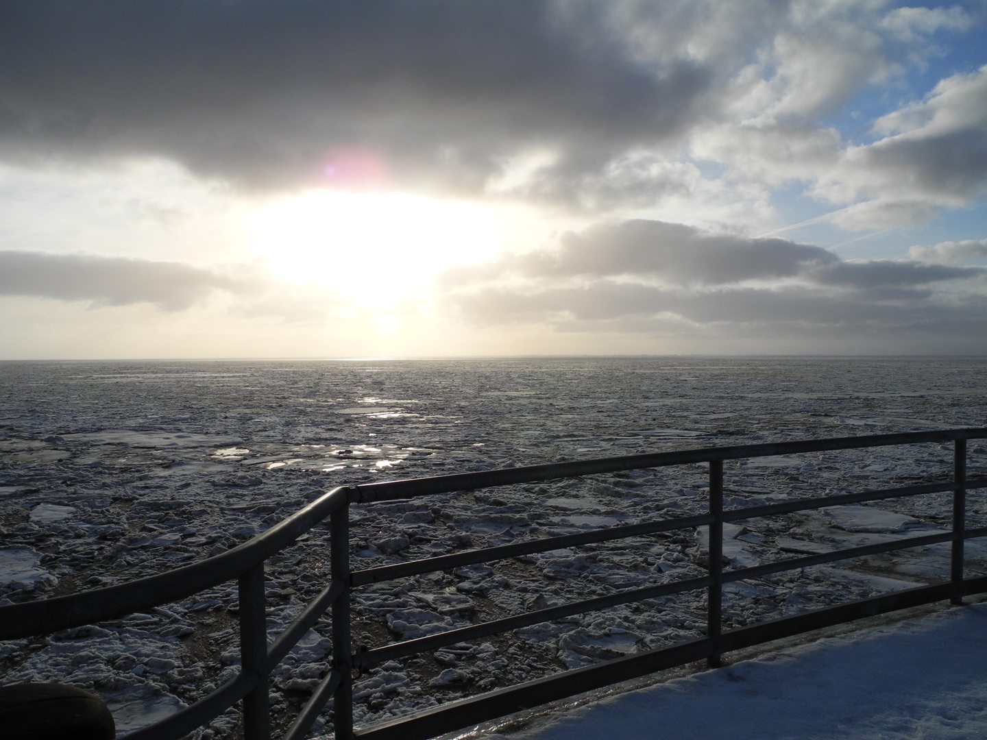 Eisschollen auf der Nordsee