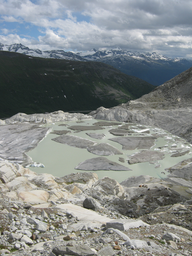 Eissee auf dem Rhonegletscher