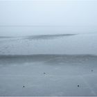 Eissee im Nebel