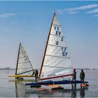 Eissegler auf dem Rangsdorfer See