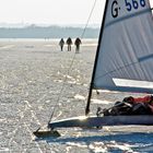 Eissegler auf dem Steinhuder Meer