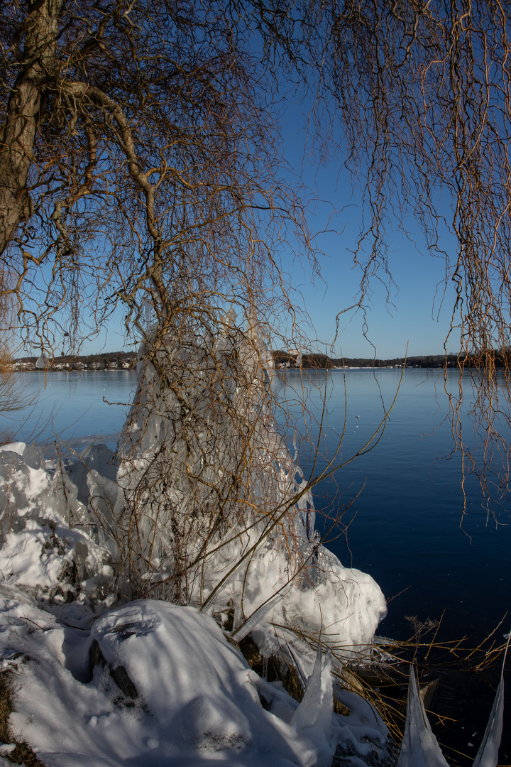 Eisskulptur am Großen Plöner See